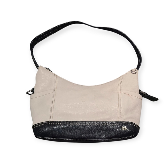 The Sak Kendra Hobo Bag Cream and Black Shoulder Bag - Picture 1 of 15